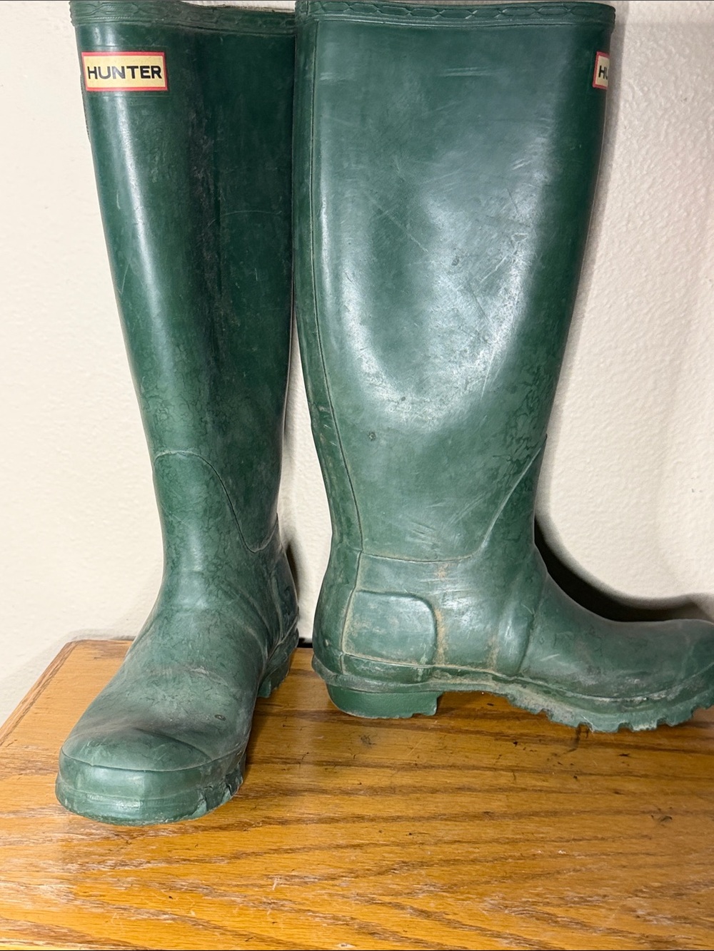 Hunter Green Tall Rain Boots